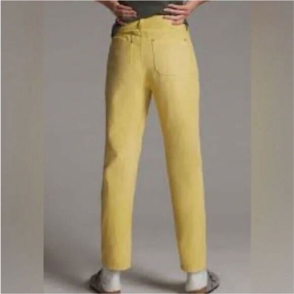 ✨Pilcro by Anthropologie The Wanderer Yellow Sz 28 Pants✨ - Picture 3 of 9